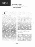 Arquitectónica Sobre La Idea El Sentido de La Arquitectura: Roberto Goycoolea Prado