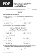 Ujian Progresif 1 2023 (Matematik T2)