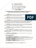 Palanan Isabela Executive Order 2021 13