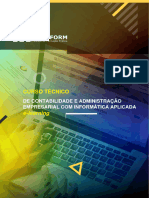 019 Curso Técnico de Contabilidade e Administração Empresarial Co Informática Aplicada e Learning