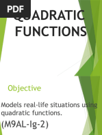 G9 Math Q1 - Week 6 - Quadratic Functions and Its Graph