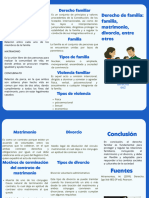 Derecho Familiar Tríptico