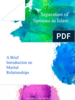 Separation of Spouses in Islam 12