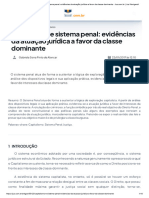 Capitalismo e Sistema Penal - Evidências Da Atuação Jurídica A Favor Da Classe Dominante - Jus - Com.br - Jus Navigandi