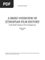 A Brief Overview of Ethiopian Film Histo