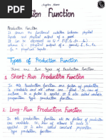 Production Function - Handwritten Notes - (Aarambh 2024)