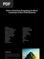 Ethics Unleashed Navigating The Moral Landscape of Non Profit Business