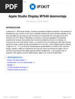 Guia de Desarar La Pantala Apple Display Studio