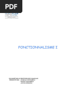 Fonctionnalisme I