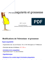 Antocoagulants Et Grossesse 2012 Court