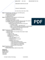 Array Implementation of List ADT