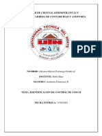 Identificación de Control Farinango Marisol