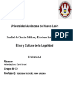 Etica y Cultura de La Legalidad Mapa Mental-David Israel Melendez Luna