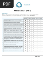 PCL 5 Assessment Trauma Online