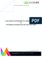 Propuesta Lineamientos de Residencia Profesional de La Umb Agosto 2021