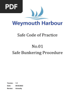 Weymouth Bunkering Procedure 2022