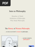 Vdocuments - MX - Intro To Philosophy Branches of Study Definition of Philosophy Why Study Philosophy