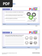 OTP2 Exit Ticket Templates