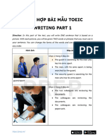 (PREP sưu tầm) Bài mẫu Writing TOEIC part 1