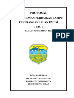 Proposal - Permohonan PJU 2023