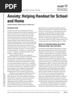 S3H1 Anxiety-HCH-Home and School