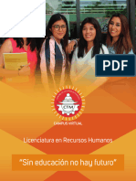 "Sin Educación No Hay Futuro": Licenciatura en Recursos Humanos