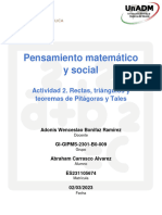 Pensamiento Matematico y Social