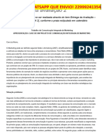 Enunciado Da Avaliação 2 - Comunicação Integrada de Marketing (IL60031)