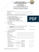 FSED 61F Fire Safety Inspection Checklist Rev.00 1