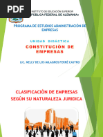 Empresas Segùn Naturaleza Jurìdica - Diapositivas