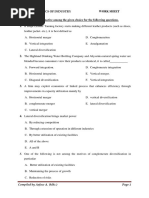 Economic of Industry Worksheet