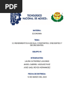 3.3 Rendimientos A Escala Constantes, Crecientes y Decrecientes.