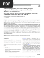 Endovascular Embolization Versus Surgical Clipping