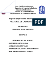 Reporte 2 Practica 2 Laboratorio de Quimica