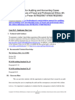 Auditing and Accounting Cases Investigating Issues of Fraud and Professional Ethics 4th Edition Thibodeau Solutions Manual 1