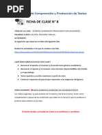 Ficha de Clase #8: Seminario de Comprensión y Producción de Textos