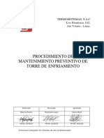 TS-PRO-MANT-04 Procedimiento de Mantenimiento de Torre de Enfriamiento