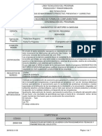 Informe Programa de Formación Complementaria Maquinaria