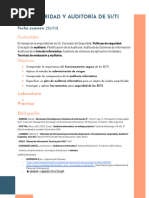 SEGURIDAD Y AUDITORIA de SI - TI