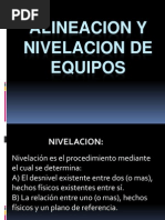 6.2 Alineacion y Nivelacion de Equipos