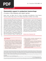 Haemostatic Support in Postpartum Haemorrhage A.5