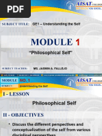 Understanding The Self Module 1