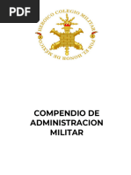 Compendio Administracion Militar