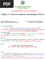 Chap2 Complexité ASD 2