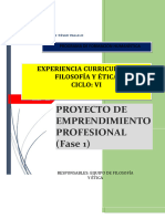 Proyecto Emprendimiento Profesional - Fase 1