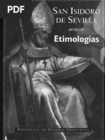 2004 - Isidoro de Sevilla. Etimologias. Libro Xi. Acerca Del Hombre y Los Seres Prodigiosos