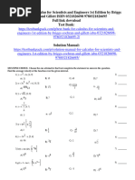 Test Bank For Calculus For Scientists and Engineers 1st Edition by Briggs Cochran and Gillett ISBN 0321826698 9780321826695