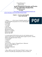 Test Bank For Nonprofit Management Principles and Practice 4th Edition Worth 1483375994 9781483375991