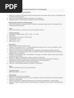 Nursing Care Plane 4 Preeclampsia