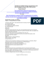 Test Bank For Fundamentals of Canadian Nursing Concepts Process and Practice Canadian 3rd Edition by Kozier ISBN 9780134319636